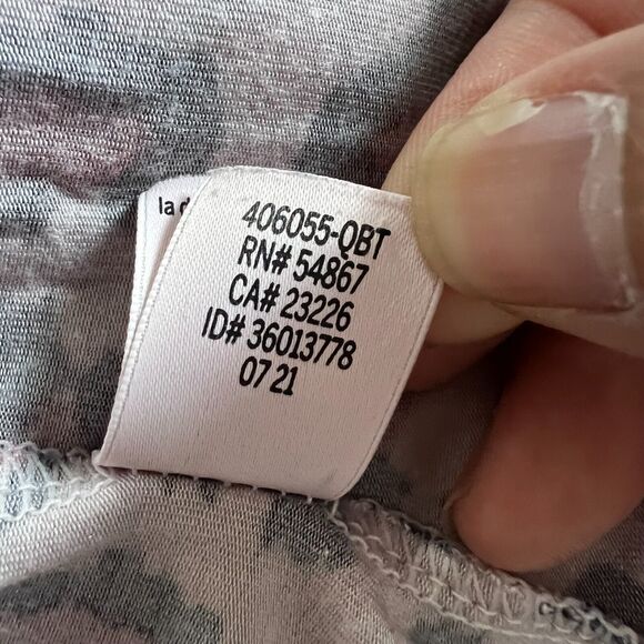 Victoria's Secret Heavenly Gown Pajama Shirt Dress Cheetah Print Button Up Sz M - Picture 12 of 12